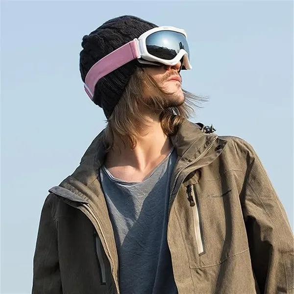 Double Layers Anti-fog Windproof Ski Skating Goggles