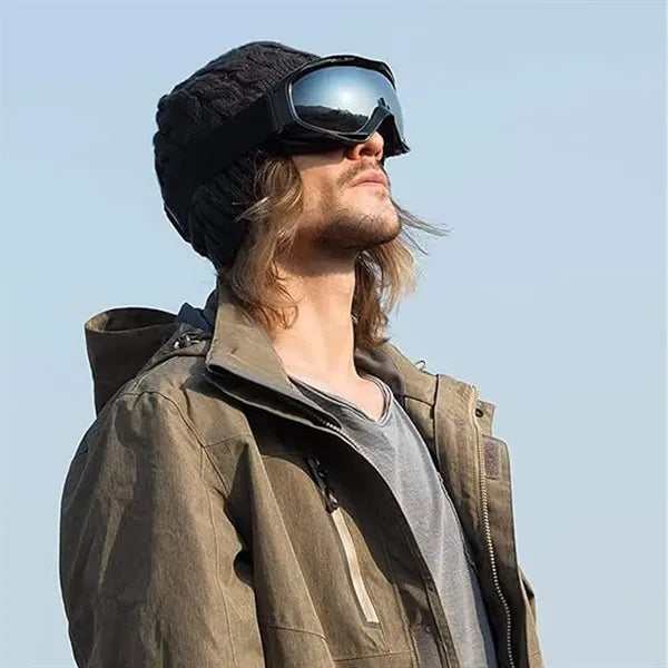 Double Layers Anti-fog Windproof Ski Skating Goggles