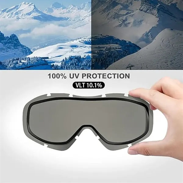 Double Layers Anti-fog Windproof Ski Skating Goggles