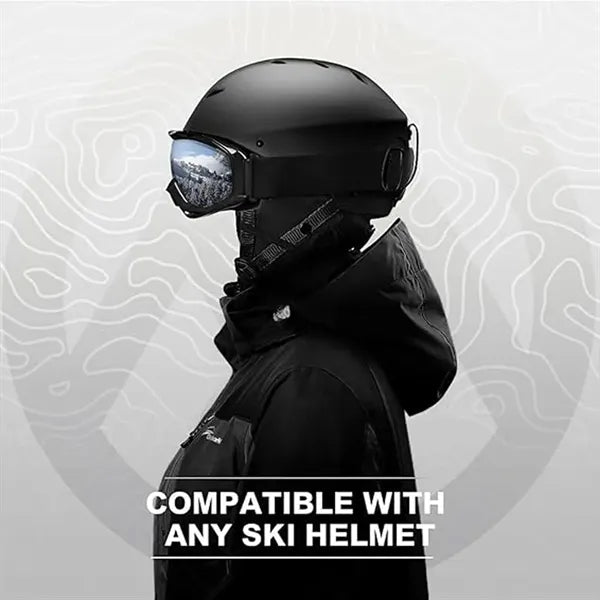 Double Layers Anti-fog Windproof Ski Skating Goggles