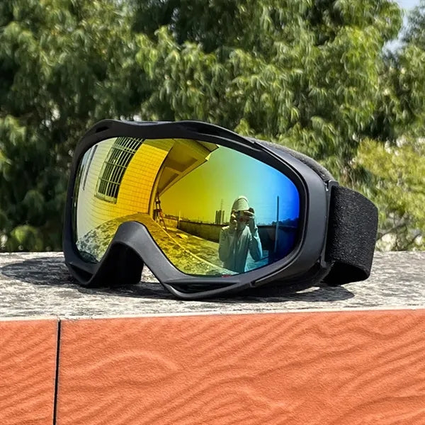 Double Layers Anti-fog Windproof Ski Skating Goggles