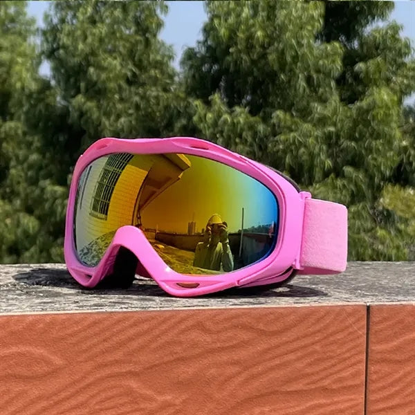 Double Layers Anti-fog Windproof Ski Skating Goggles
