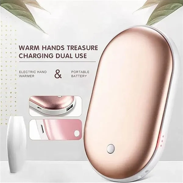 2-in-1 Portable Rechargeable Hand Warmer Power Bank