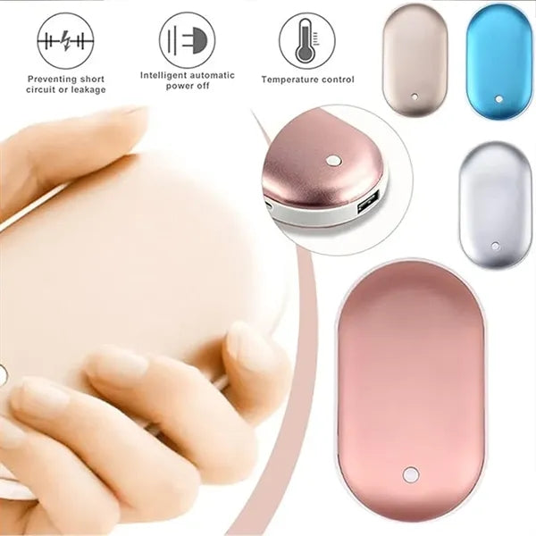2-in-1 Portable Rechargeable Hand Warmer Power Bank