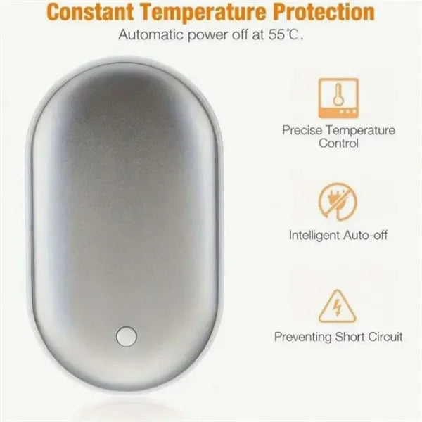 2-in-1 Portable Rechargeable Hand Warmer Power Bank