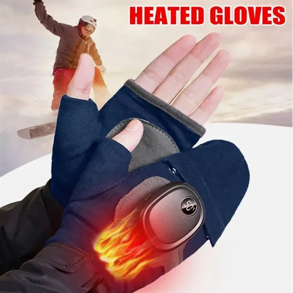 Removable Adjustable Heated Gloves with Digital Display