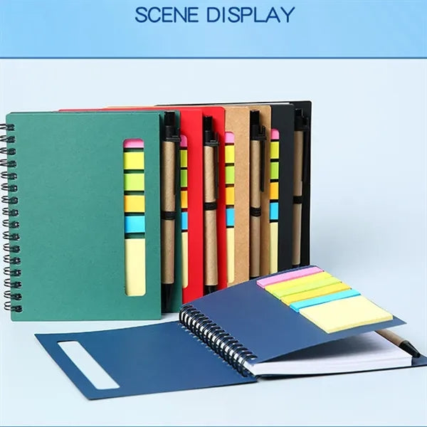 Spiral Notebook with Pen in Holder