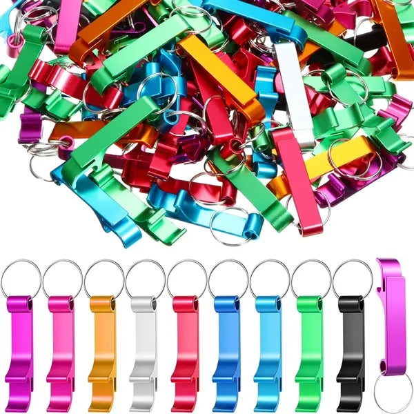 Aluminum Bottle Opener Keychain Ring