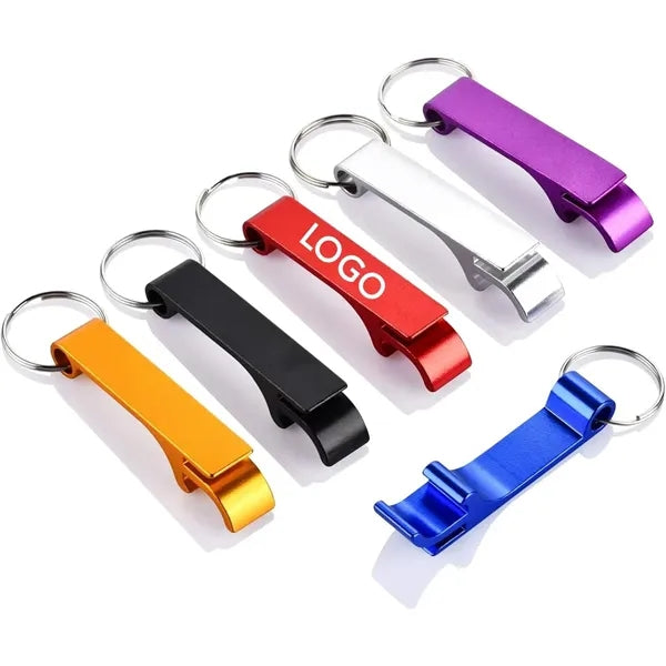 Aluminum Bottle Opener Keychain Ring