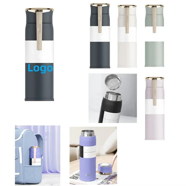 15oz Vacuum Stainless Steel Insulated Cups With Handle Strap
