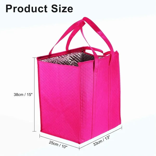 Non-Woven Thermal Insulation Zippered Cooler Bag