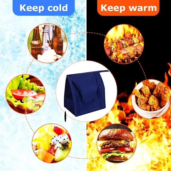Non-Woven Thermal Insulation Zippered Cooler Bag
