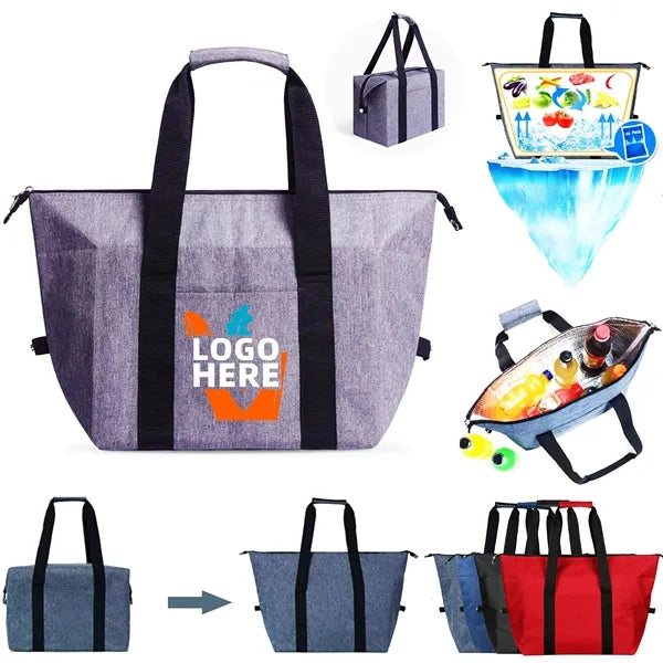 20 L Waterproof Folding Insulated Camping Cooler Bag