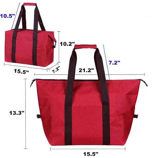 20 L Waterproof Folding Insulated Camping Cooler Bag