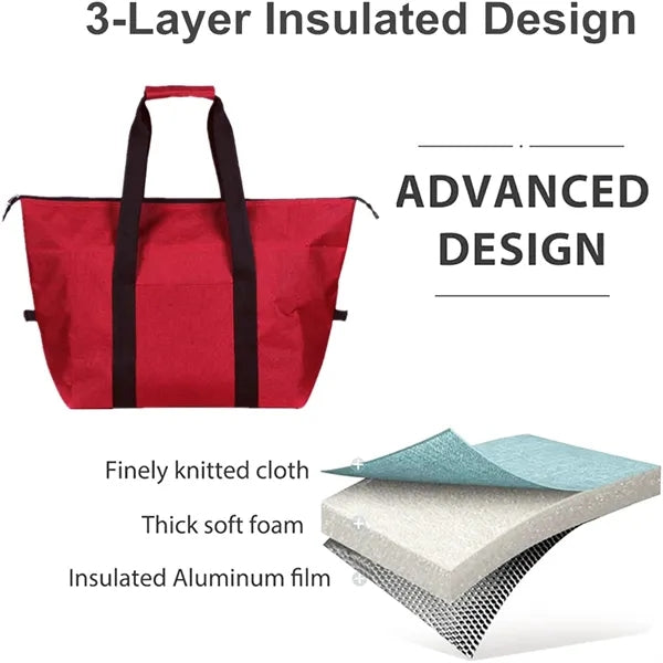 20 L Waterproof Folding Insulated Camping Cooler Bag