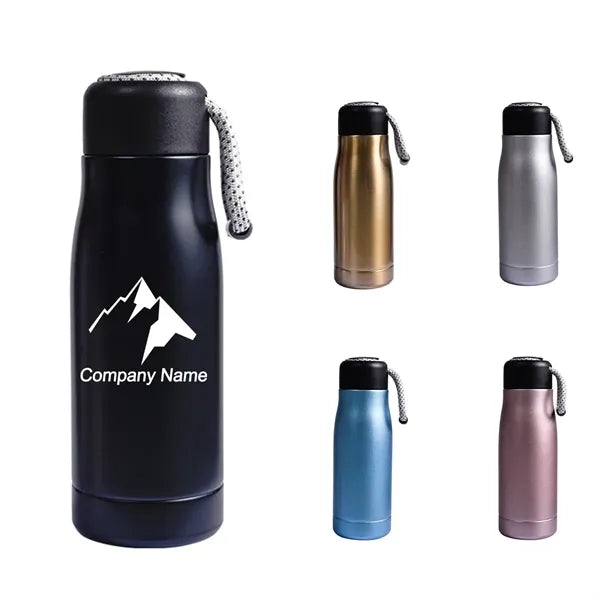 Stainless Steel Insulated Bottle With Strap Lid