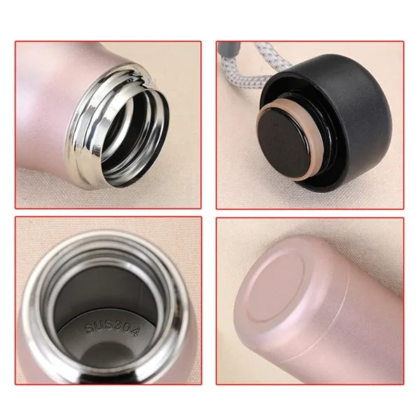 Stainless Steel Insulated Bottle With Strap Lid