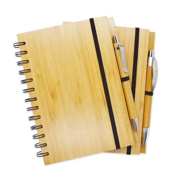 Office Supplies Spiral Binding Journal Bamboo Notebook