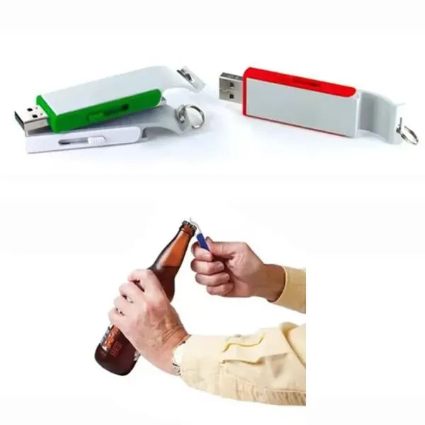4GB USB Flash Drive with Bottle Opener