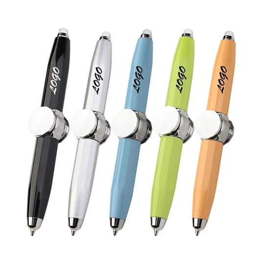 Metal Spinning Pen With LED Light