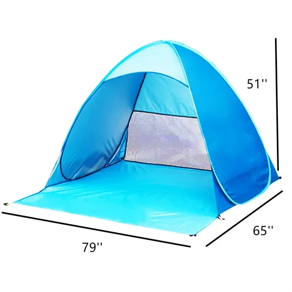 Automatic Pop Up Portable Beach Tent For 3-4 Person