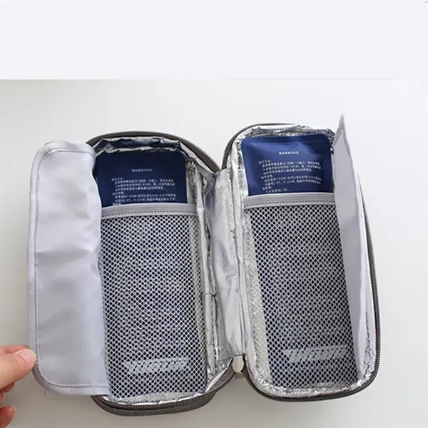 Insulin Diabetes Cooler Travel Case with 2 Ice Packs