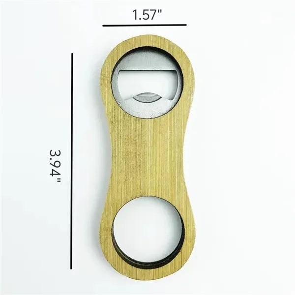 Mini Bamboo Bottle Opener
