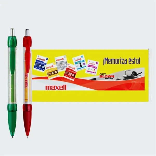 Plastic Flag Pen Retractable Penull Out Banner
