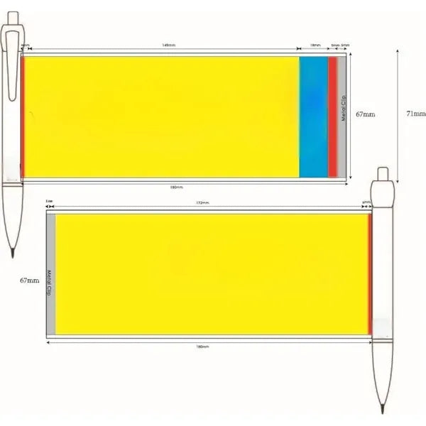 Plastic Flag Pen Retractable Penull Out Banner