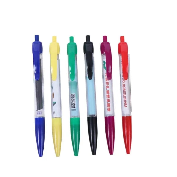 Plastic Flag Pen Retractable Penull Out Banner