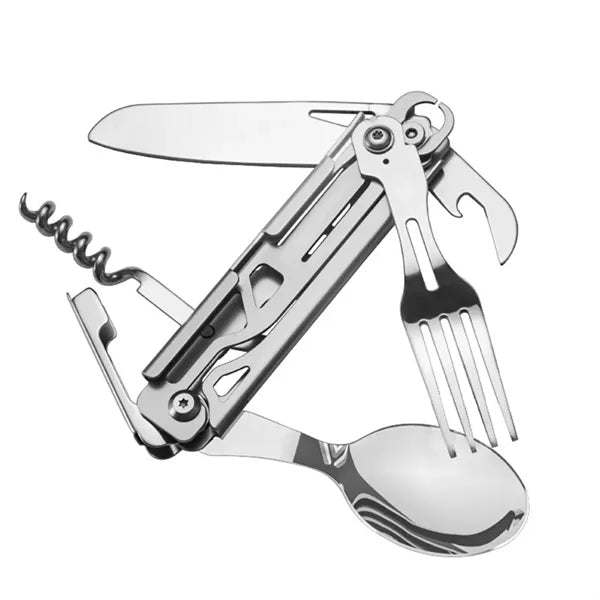 420 Stainless Steel Pocket Knife Multi-tool Portable Fork