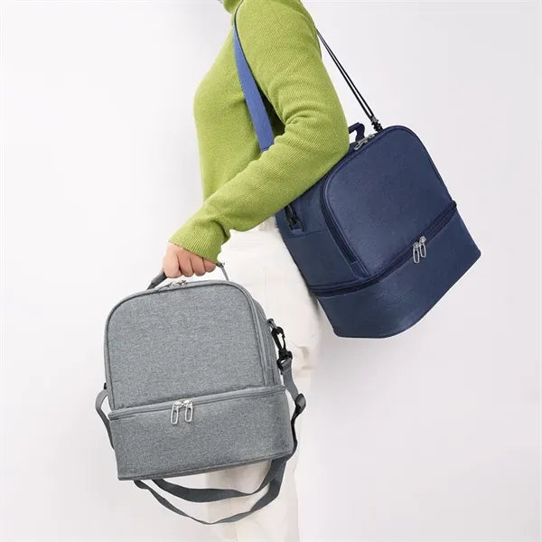 Crossbody Half-Moon Shaped Cooler Bag with Handle