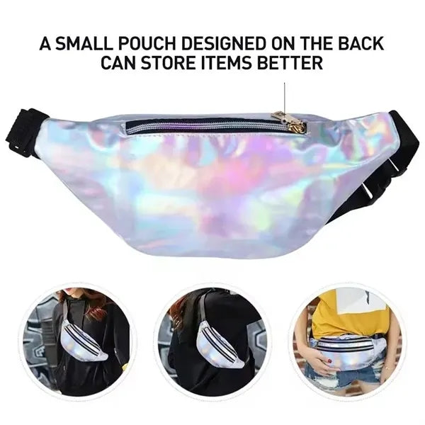 Holographic Fanny Pack Glitter Sport Waistbag