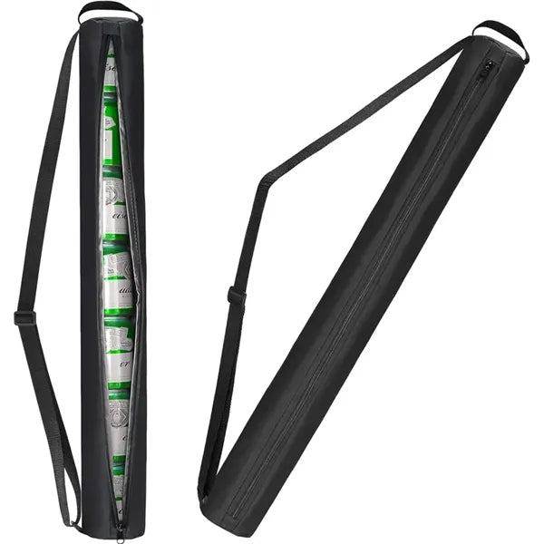 Can Insulated Cooler Sleeve Beer Bag Tube Black For Golf