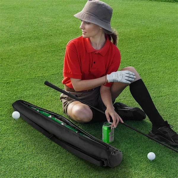 Can Insulated Cooler Sleeve Beer Bag Tube Black For Golf