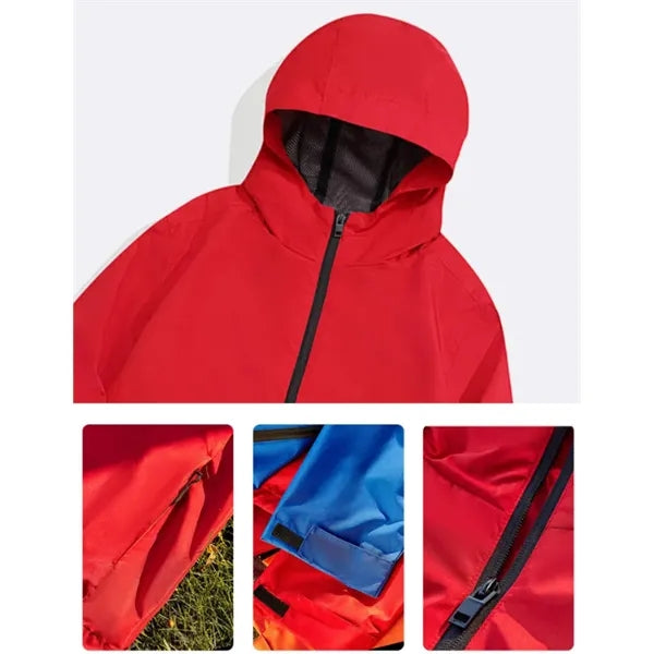 Lightweight Unisex Jacket Hooded Windbreaker