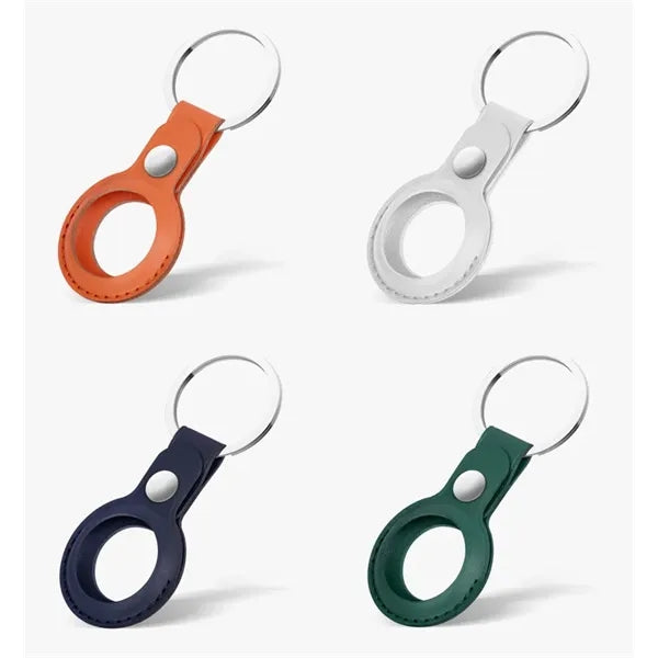 PU Leather Air&Tag Protector Case with Keychain