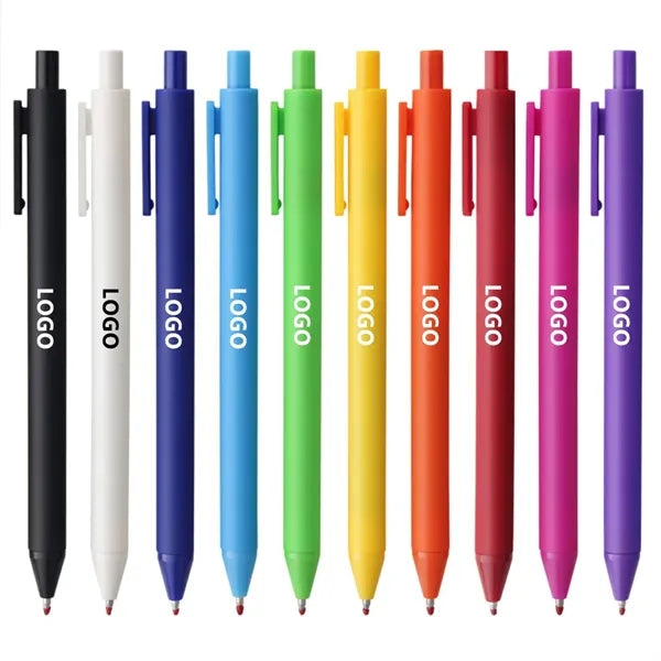 Plastic Matte Finish Retractable Ballpoint Pens