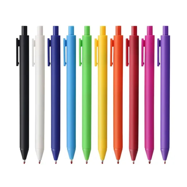 Plastic Matte Finish Retractable Ballpoint Pens