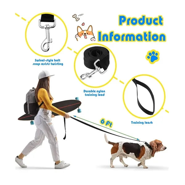 6FT Dog Traning Leash Embroidered Patches