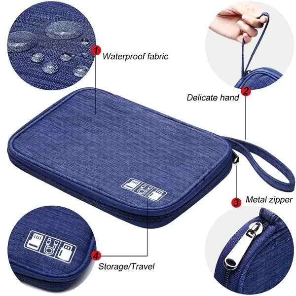Portable Cable Organizer Bag for Storage