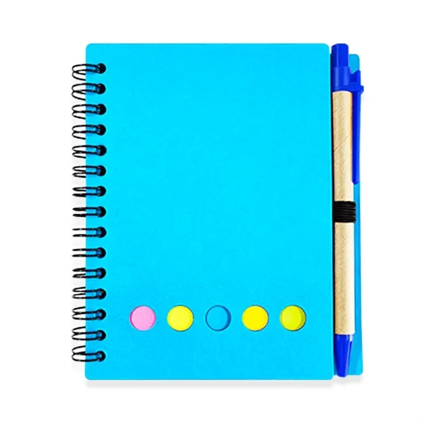 Spiral Notepad with Pen And Sticky Page Markers