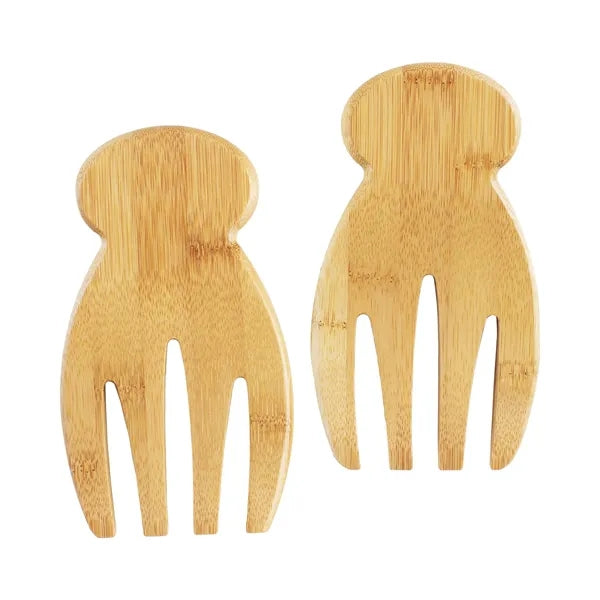 Natural Bamboo Salad Hands