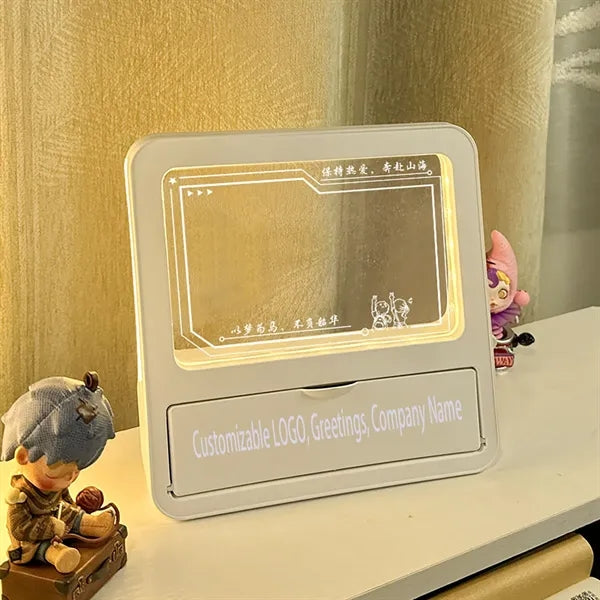 Storage Acrylic Bedside Lamp