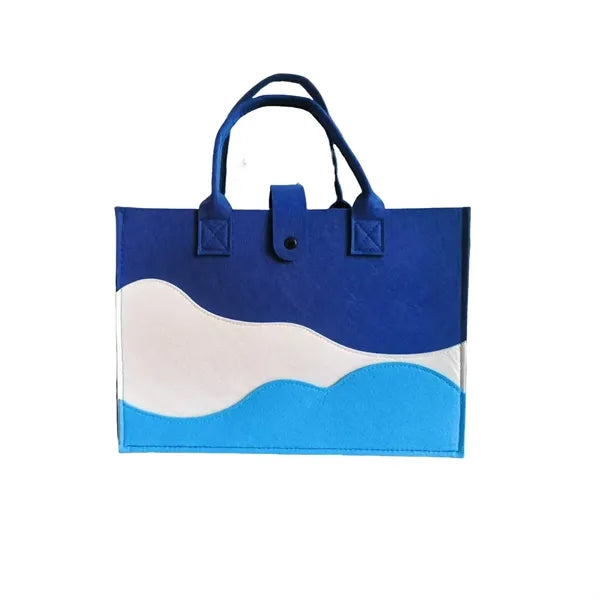 Color Matching Large Capacity Gift Felt Tote Bag