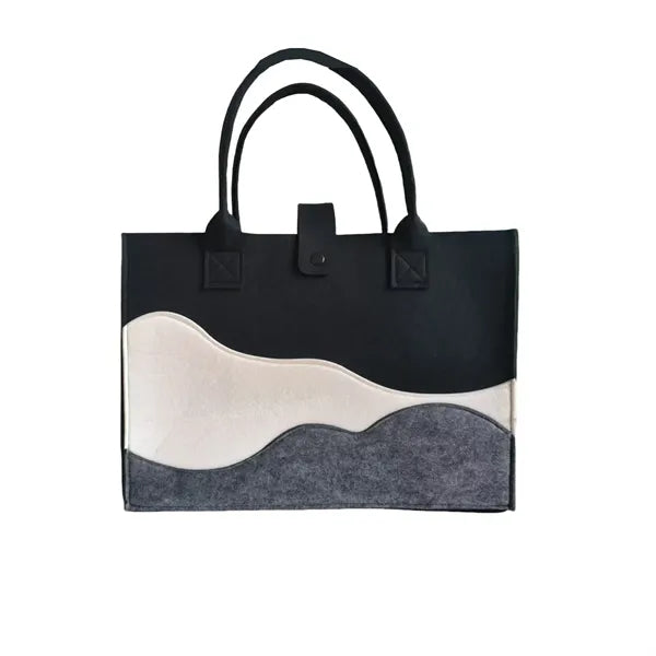 Color Matching Large Capacity Gift Felt Tote Bag