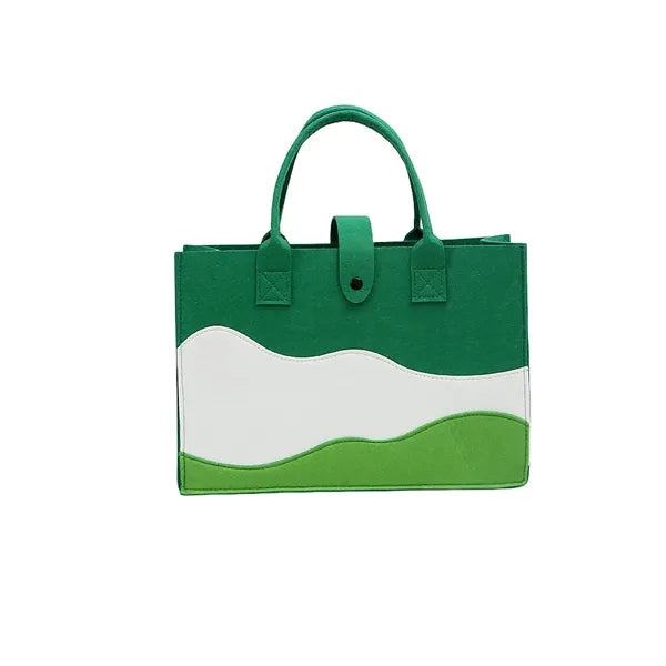 Color Matching Large Capacity Gift Felt Tote Bag