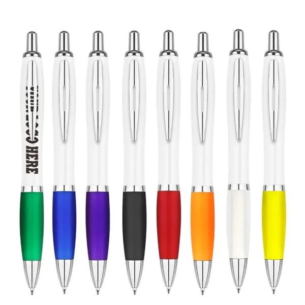 Plastic Push Ballpoint Pen