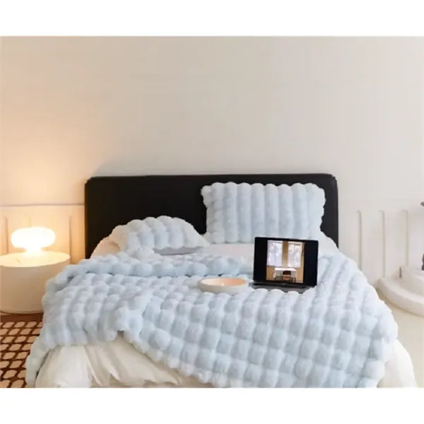 Luxury Cozy Faux Fur Throw Blanket