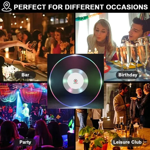 Crystal Ultra-Thin LED Coasters